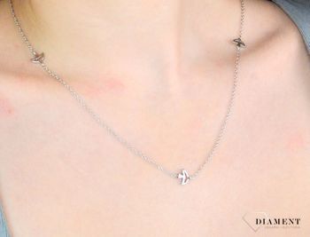 Naszyjnik srebrny damski jaskółki  Dallaska YXY 2 . Naszyjnik srebrny Dall'Acqua ✓Srebrne Naszyjniki Damskie w Sklepie z Biżuterią zegarki-diament.pl✓Piękne i Eleganckie Naszyjniki dla Kobiet✓Prawdziwe Sre88.JPG